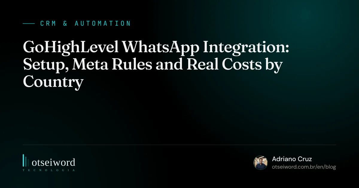 GoHighLevel WhatsApp Integration: Setup, Meta Rules and Real Costs by Country